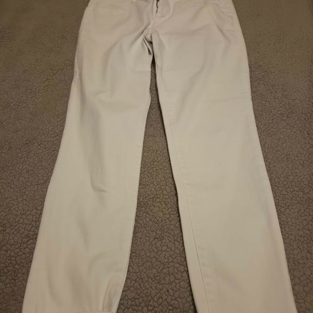 American Eagle Next Level Stretch Distressed Jegging Jeans Womens White 16